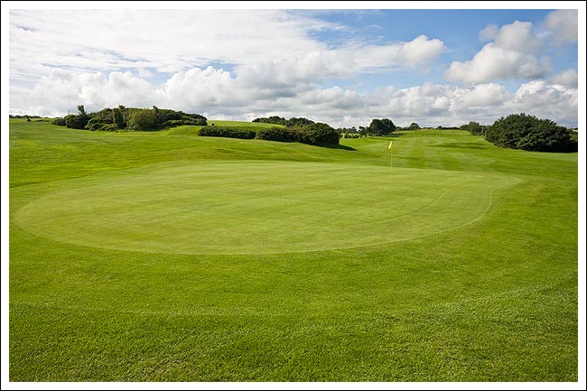 From behind the 18th Green.